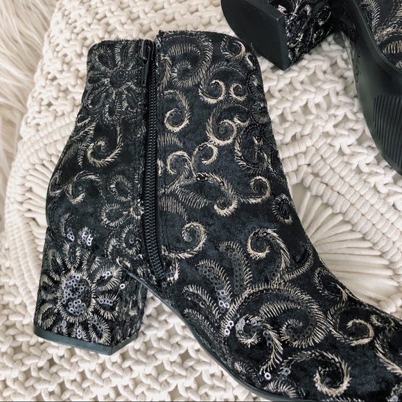 Sequin Flower Bootie 🌸 SOLD 🚨🚨🚨🚨🚨 - Picture 2 of 6